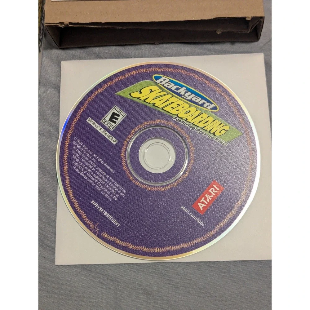 Backyard Skateboarding Video Game PC Atari w/ Andy Macdonald 2004 Tested/Working